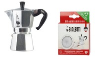 Kávovar Bialetti Moka Express 6tz + 3 tesnenia + sitko