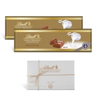 Švajčiarska mliečna čokoláda Lindt 2x300g + pralinky Hochfein 200g