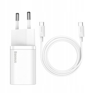 NABÍJAČKA BASEUS RÝCHLEHO TELEFÓNU USB-C TYP-C 25W + 1M SÚPRAVA KÁBLOV