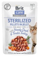 Brit Care Sterilizované Duck&Turkey JELLY 24x85g