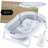 BATH&CARE skladacia vaňa s teplomerom a XL vankúšom