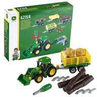 KLEIN MEGA SET JOHN DEERE TRAKTOR NA SAMOMONTÁŽ + SKRUTKOVAČ