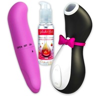 PENGUIN originál mini VIBRATOR PENGUIN PENGUIN uspokojujúci GÉLOVÝ MASÁŽER