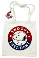 SNOOPY PRESIDENT ECO nákupná taška Darček