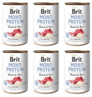 Brit Mono Protein Lamb & Rice Lamb 6x400g