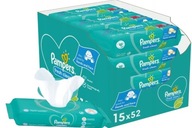 PAMPERS FRESH CLEAN VLHČENÉ Utierky 15 x 52KS