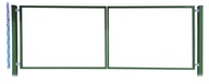 RÁM BRÁNY + STĹPKY 140cm RAL6005 zelený panel