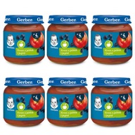 GERBER krémový dezert s jablkami a lesným ovocím 6x125g