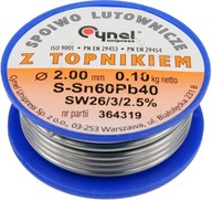 CYNEL - CÍNOVÝ BINDER PRO FLUX SN60PB40 2,00m/100g