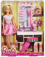 Vlasový styling bábiky Barbie DJP92 Mattel