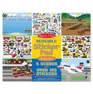 Melissa & Doug Opakovane použiteľné nálepky - vozidlá