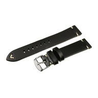 Remienok na hodinky 20MM BLACK Vintage Leather Retro