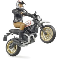 Motocykel Scrambler Ducati Desert Sled s figúrkou vodiča Bruder 63051