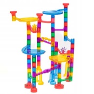 Marble Run Giant Ball Track Race 130 prvkov sklenené gule 1,5 cm