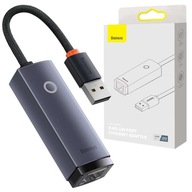 Adaptér LAN sieťovej karty Baseus Erhernet adaptér USB-A na RJ45 1000M