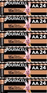 ORIGINÁLNE DURACELL ALKALICKÉ BATÉRIE LR6/AA 24ks x6