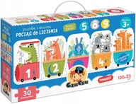 Puzzle CzuCzu POČÍTACÍ VLAK s otvorom 3+