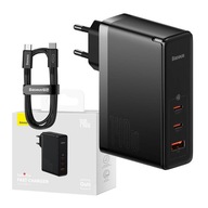 SIEŤOVÁ NABÍJAČKA BASEUS NAPÁJACÍ ZDROJ 2X USB-C USB-A PD QC 140W S KÁBLOM USB-C