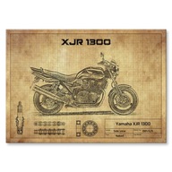 Yamaha XJR 1300 darček L kovový plagát