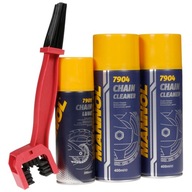 MANNOL Chain Set Grease 2xCleaner Brush