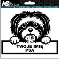 Polep auta PES SHIH TZU + MENO