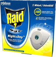 Raid Night & Day Moskyty, muchy a mravce Insekticídny elektrofumigátor a kazeta