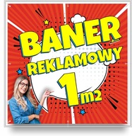 Reklamný banner 1x1m Bannery Reklamná plachta 1mk ODOLNÁ PREMIUM UV TLAČ