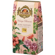 Basilur ROSE FANTASY zelený čaj RUŽA IBIŠEK