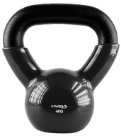 Vinylom potiahnutý liatinový kettlebell HMS KNV04 4 KG