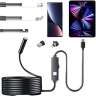 ENDOSKOP KONTROLNÁ KAMERA ENDOSCOPE 5M 6 LED FHD WIFI PRE TELEFÓN USB-C