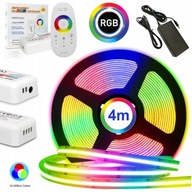 RGB COB LED PÁS, FAREBNÝ SET S DIAĽKOVÝM OVLÁDAČOM A 4M NAPÁJOM