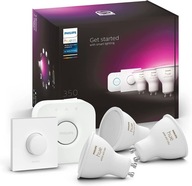 Žiarovka Philips HUE 3x GU10 RGB Ambiance + mostík + tlačidlo Smart