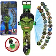 HODINY HULK WATCH 3D LED PROJEKTOR SUPERHRDINSKÉ HODINY