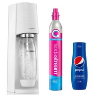 SODASTREAM Saturator TERRA white + PEPSI sirup