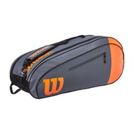 WILSON TEAM 6PK TAŠKA NA RAKETY ČIERNA/ORANŽOVÁ TAŠKA