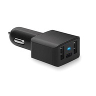 USB autonabíjačka s 2 vstupmi ČIERNA