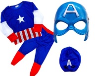 Kostým prevlek CAPTAIN AMERICA MASK PROM 98-110