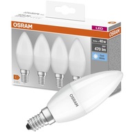 E14 LED žiarovka SVIEČKA 5,7W = 40W 4000K OSRAM 4PAK