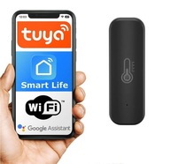 Senzor teploty a vlhkosti WIFI TUYA Smart Home Alexa BLACK BLACK