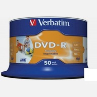 Disky Verbatim DVD-R PHOTO 50 ks.Potlač Łódź