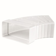 Viacuhlové koleno 204x60 mm, 90 stupňov, biele VENTS