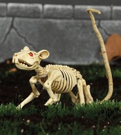 Ozdobná kostra potkana Halloweenska kosť myši
