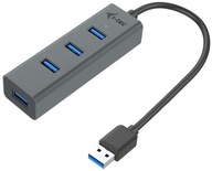 RÝCHLY kovový HUB i-TEC USB 3.0 5Gb/s 4xUSB3.0