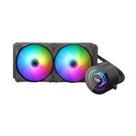 Počítačové vodné chladenie AiO Darkflash DX240 RGB 2x 120x120 (čierne)