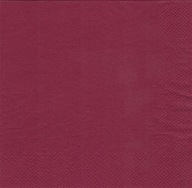 Papierové obrúsky 33x33 cm 2 vo farbe Burgundsko 250 ks