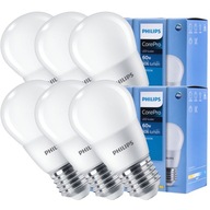 6x E27 LED žiarovka 7W = 60W 806lm 4000K Neutrál PHILIPS