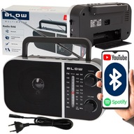 KUCHYNSKÉ RÁDIO 230V BLUETOOTH USB SD PRENOSNÁ ANTÉNA NA BATERIE