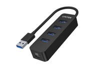 Aktívny rozbočovač USB 3.1 x4 10W Unitek H1117A