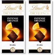 Lindt Excellence horká čokoláda pomaranč 100g x2