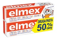 Elmex Zubná pasta pre deti 0-6 rokov 2×50ml